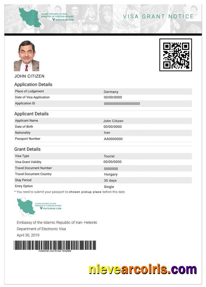 IRAN e-visa